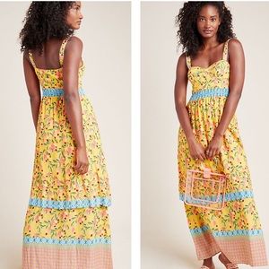 Farm Rio for Anthropologie Anjou Maxi Dress NWT